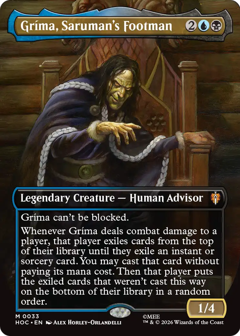Gríma, Saruman's Footman (Borderless Art Foil)