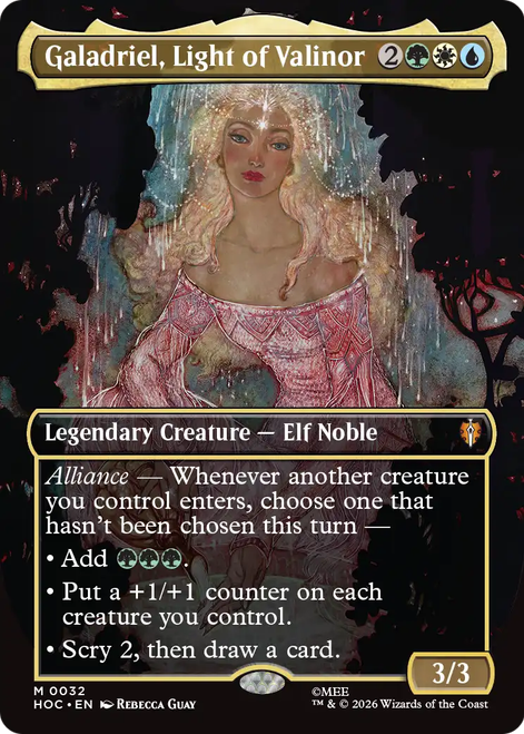 Galadriel, Light of Valinor (Borderless Art Foil)