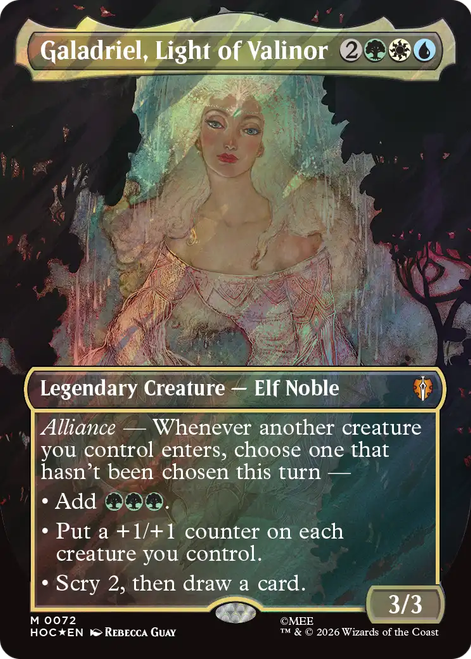 Galadriel, Light of Valinor (Borderless Art Surge Foil)