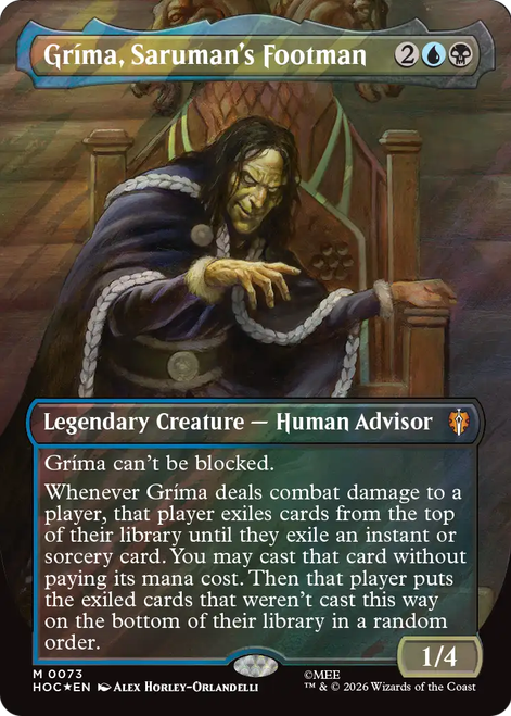Gríma, Saruman's Footman (Borderless Art Surge Foil)