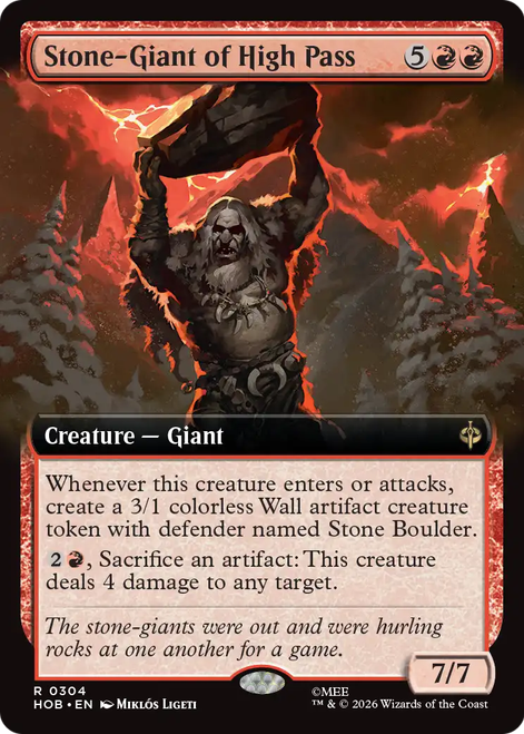 Stone-Giant of High Pass (Extended Art Foil)