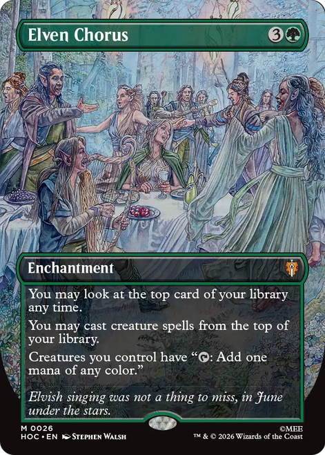 Elven Chorus (Borderless Art Foil)