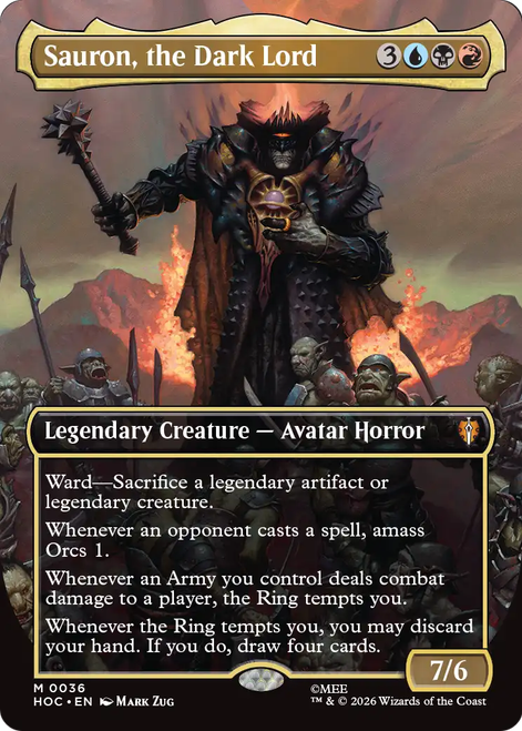 Sauron, the Dark Lord (Borderless Art Foil)