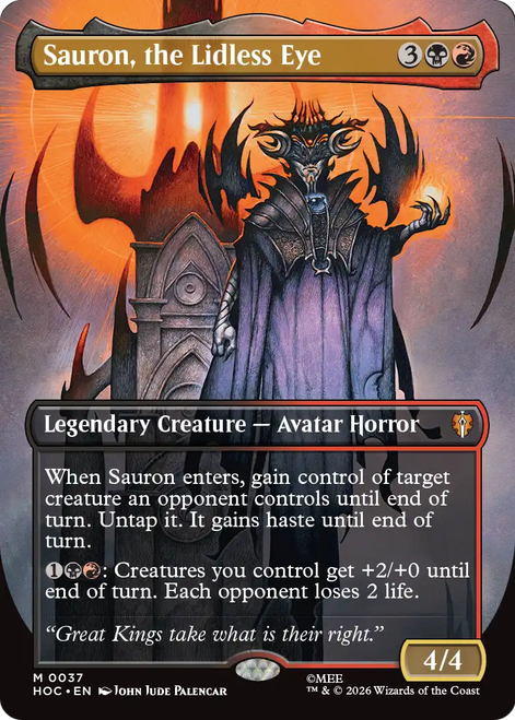Sauron, the Lidless Eye (Borderless Foil)