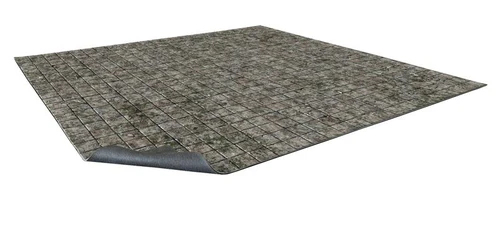 Modular Terrain: Fantasy Dungeon - Flagstone Floor Gaming Mat (Grid)