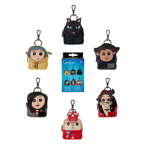 Coraline: Cosplay Mystery Box Mini Backpack Keychain Charm