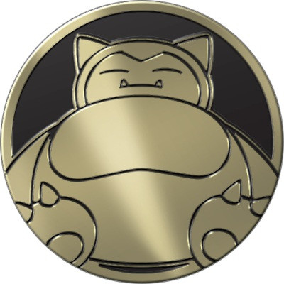 Black & Gold Clear Oversized Snorlax Coin
