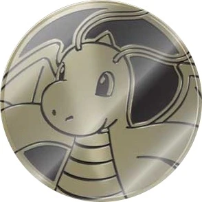 Gold & Black Clear Dragonite Oversized Coin