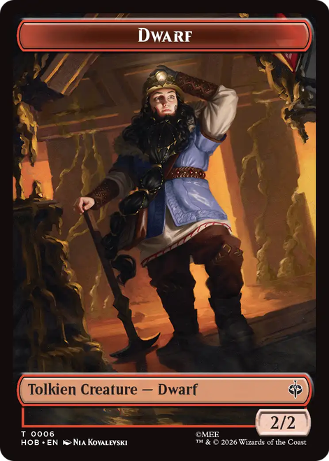 The Hobbit - Dwarf Token (Foil)