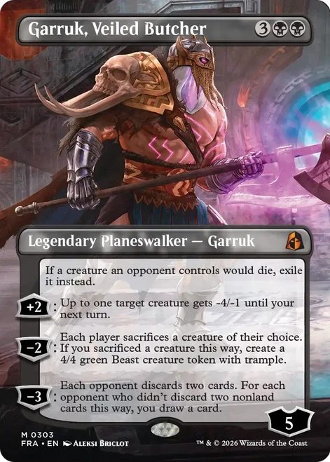 Garruk, Veiled Butcher (Borderless Art)