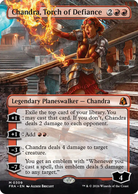 Chandra, Torch of Defiance (Borderless Echoed Pairs)