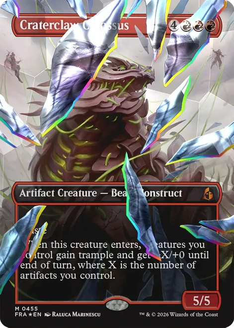 Craterclaw Colossus (Shattered Mirror Facet Foil)