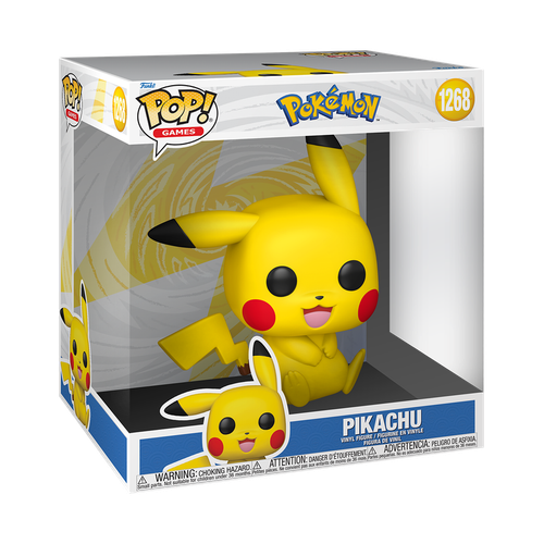 POP! Games - Pokemon #1268 Pikachu (Sitting) 10-Inch Jumbo Sized
