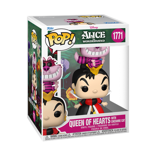 POP! Disney - Alice in Wonderland #1771 Queen of Hearts with Cheshire Cat (POP! Premium)