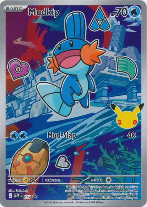 Mega Evolution Promo MEP057 Mudkip (Illustration Rare)