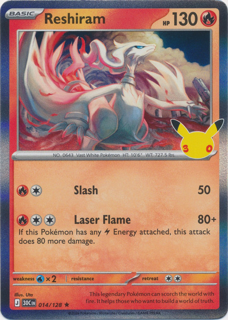 30th Celebration 014/128 Reshiram (Holo)