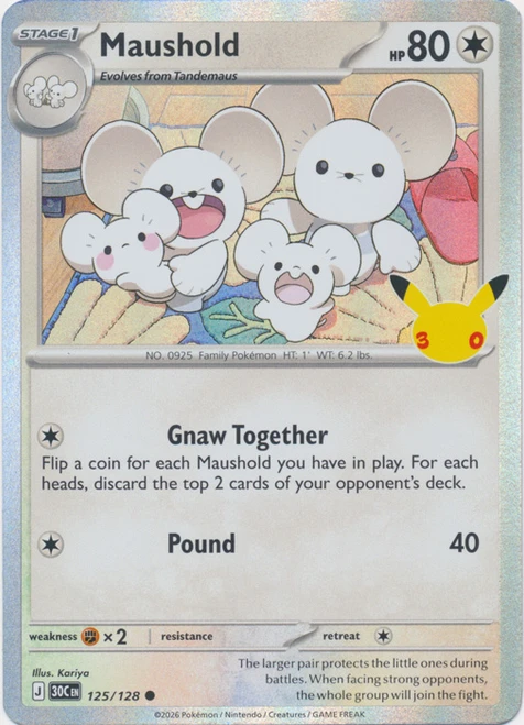30th Celebration 125/128 Maushold (Holo)