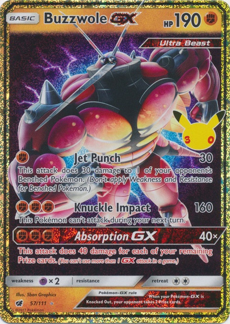 30th Celebration Classic Collection 57/111 Buzzwole GX