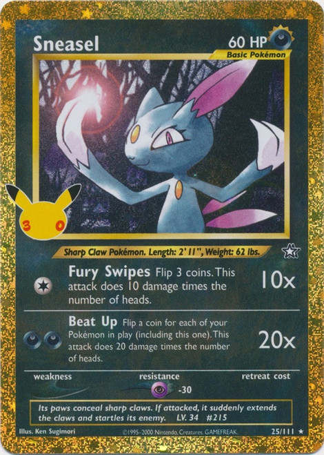 30th Celebration Classic Collection 25/111 Sneasel