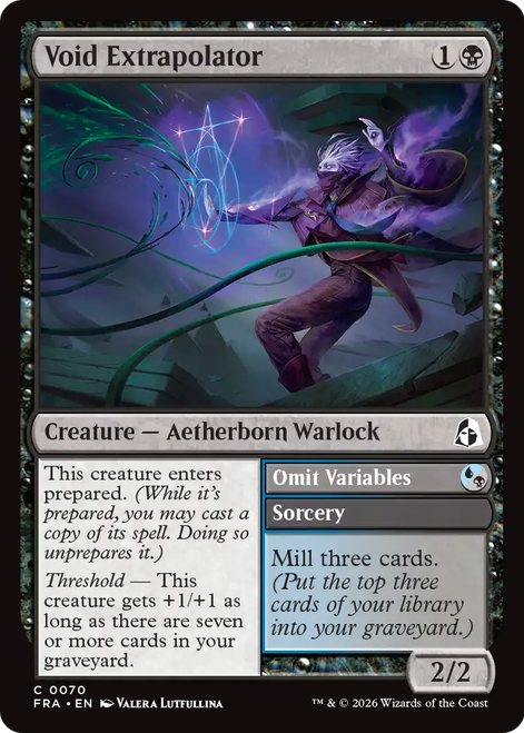 Void Extrapolator // Omit Variables
