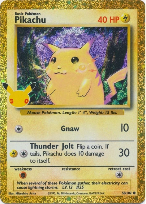 30th Celebration Classic Collection 58/102 Pikachu