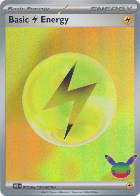 Mega Evolution MEE EN12 Basic Lightning Energy (Holo)
