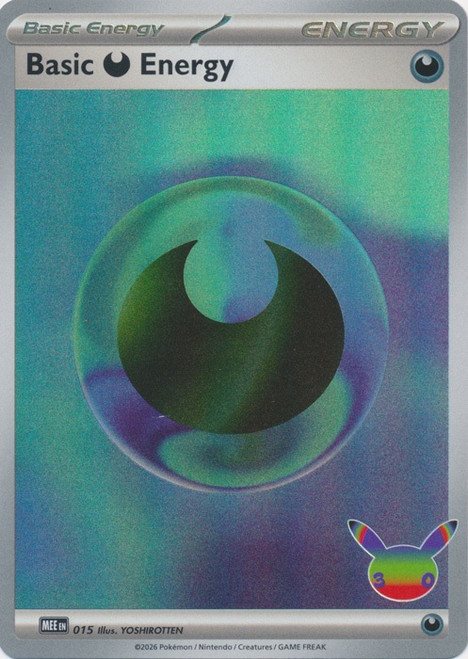 Mega Evolution MEE EN15 Basic Darkness Energy (Holo)