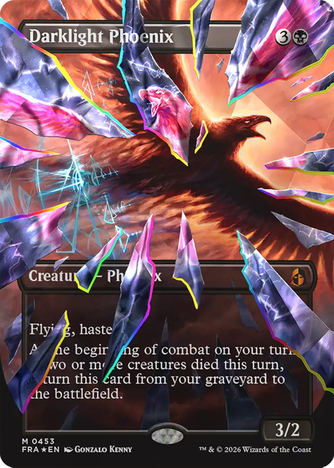Darklight Phoenix (Shattered Mirror Facet Foil)