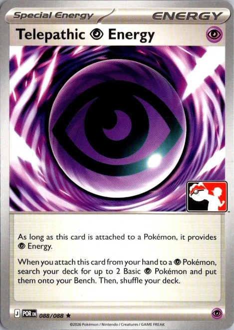ME Perfect Order 088/088 Telepathic Psychic Energy (Prize Pack League Promo Non-Holo)