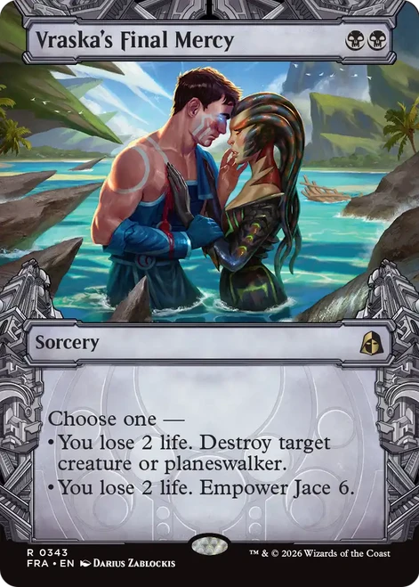 Vraska's Final Mercy (Sculptor's Stronghold Frame Foil)