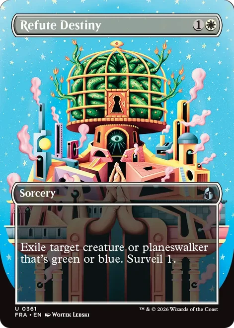 Refute Destiny (Borderless Braintwister Foil)