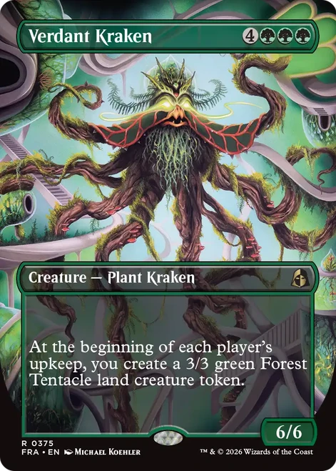 Verdant Kraken (Borderless Braintwister Foil)
