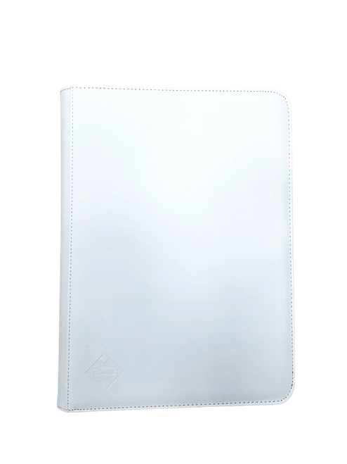 9-Pkt Premium Zippered Binder White