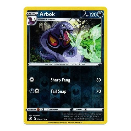 Champions Path 034/073 Arbok (Reverse Holo)