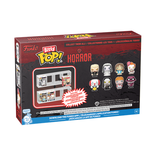 Bitty POP! Warner Bros. Horror: Pennywise, The Nun, Annabelle & The Crooked Man  4-Pack
