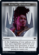 Kaldheim - Human Warrior // Kaya the Inexorable Emblem Token (foil) | Kaldheim