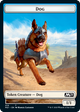 Core Set 2021 - Construct // Dog Token (foil) | Core Set 2021