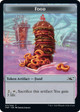 Unfinity Zombie Employee / Food #11 Token (foil) | Unfinity