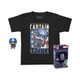 Pocket POP! & Tee: Marvel - Captain America Childrens' T-Shirt