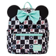 Disney: Mickey & Minnie Date Night Diner Checkered All-Over Print Nylon Mini Backpack