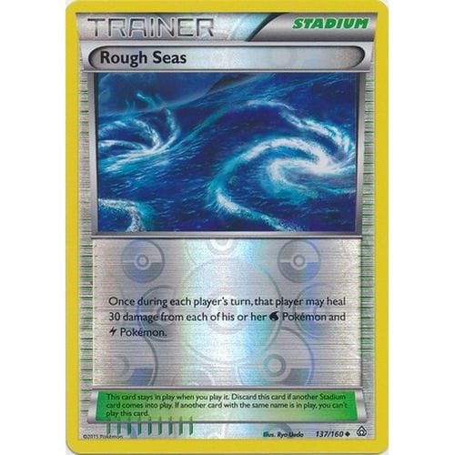 rough seas pokemon card Pokemon Card 2015 TRAINER/Stadium: Rough Seas 137/160