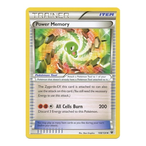 power memory pokemon card 108/124 Fates Collide NM shuffle your deck Pokemon Card - S&M: Unbroken