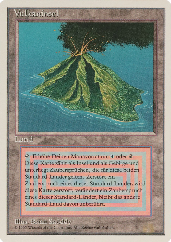 Volcanic Island (Foreign White Border) (German) | Magic Madhouse