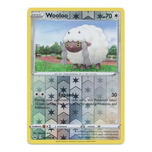 Sword & Shield (Base) 152/202 Wooloo (Reverse Holo) | Magic Madhouse