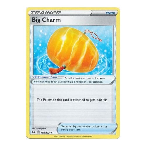 big charm pokemon card value Buy Bravery 175/142 | Monster Mart The Basic Pokemon this card is attached to gets +50 HP.Attach Bravery Charm to 1 of your Pokemon that doesnt have a Pokemon Tool attached to it. Bravery Charm Pokemon Cards Price