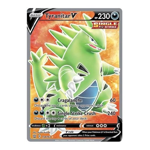 tyranitar v pokemon card value Tyranitar V - SWSH109 - SWSH: Sword & Shield Promo Cards [PROMO]
