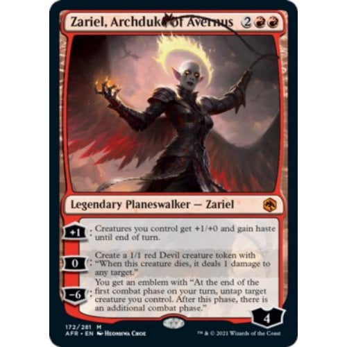 zariel mtg card Zariel, Archduke of Avernus [Promo Pack] [172p] [Adventures in the  Forgotten Realms Promos] [Foil] – Face to Face Games
