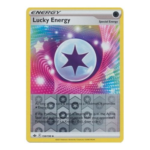 lucky energy pokemon card value Amazon.com: Lucky Energy 158/198 - Chilling Reign - Pokemon Special Energy  Card Lot