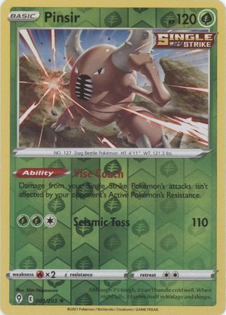 Evolving Skies 001/203 Pinsir (Reverse Holo) | Magic Madhouse