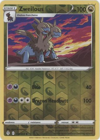 zweilous pokemon card AR 143/86 sv11W White Flare Japanese GLIT Japanese Hobby Shop Stage 1 Pokemon Zweilous Pokemon Card Like new